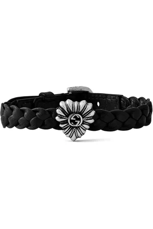 Gucci Armband - Gg Logo Leather Chain Bracelet - Gr. unisize - in Schwarz - für Damen