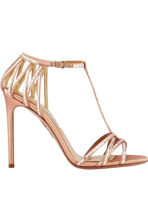 Aquazzura Hohe Schuhe - Forever More Sandals - Gr. 36 (EU) - in Gold - für Damen