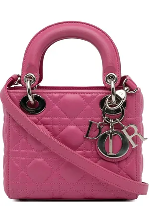 Dior Crossbody Bags - 2014 Mini Lambskin Cannage Lady Dior - Gr. unisize - in Gold - für Damen