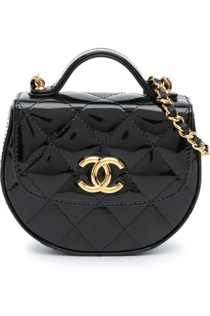 CHANEL Clutches - 2021-2024 Mini CC Quilted Patent Leather Top Handl - Gr. unisize - in - für Damen