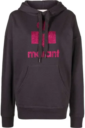Marant Etoile Brown Mansell Logo-Print Hoodie - Größe 36