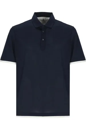 Brunello Cucinelli Silk And Cotton Polo Shirt - Größe L