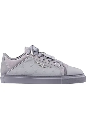 Benjamin Berner Low-Top Sneaker - Odin Monogram Embossed Ice Grey - Gr. 42 (EU) - in - für Damen