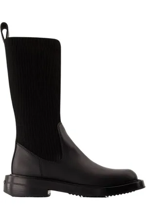 Alexander Wang Stiefel - Detroit Sock Boots - Leather - Black - Gr. 36 (EU) - in - für Damen