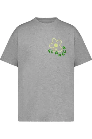 FLÂNEUR T-shirt grijs Blossom - Größe L