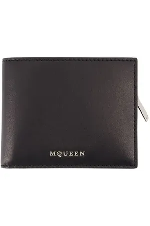 Alexander McQueen Portemonnaies - 2In1 Wallet - Leather - Black/Silver - Gr. unisize - in - für Damen