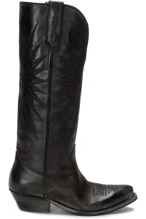 Golden Goose Stiefel - Black Vintage-Inspired Western Boots - Gr. 37 (EU) - in - für Damen