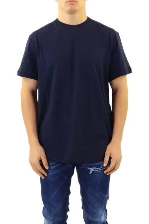 Alexander McQueen Heren Skull Ill T-shirt Blauw - Größe L
