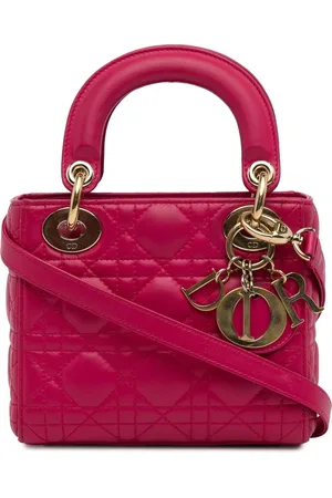 Dior Crossbody Bags - 2013 Mini Lambskin Cannage Lady Dior - Gr. unisize - in Gold - für Damen