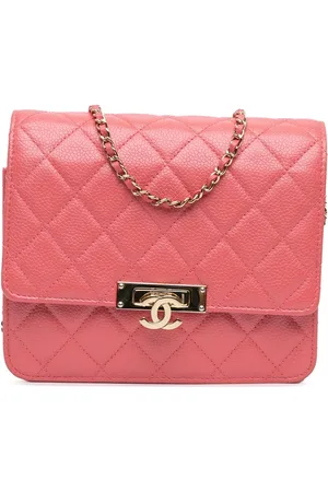 CHANEL Portemonnaie - 2018 Quilted Caviar Golden Class Wallet On Chain - Gr. unisize - in Gold - für Damen
