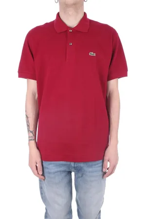 Lacoste T-shirts And Polos Bordeaux Red - Größe 4