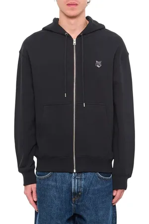 Maison Kitsuné Zip-Up Hoodie With Fox Logo Embroideryrelaxed Fit - Größe L