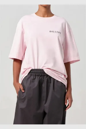 AGOLDE X RSVP Rosa T-Shirt mit Rückenprint - Größe L