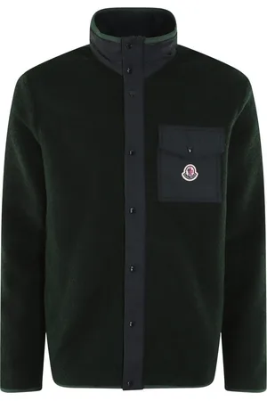 Moncler Heren Zip Up Cardigan Groen - Größe XL