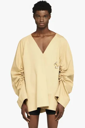 J.W.Anderson JW ANDERSON Beige V-Neck Bluse - Größe L