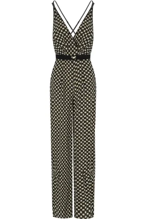 Elisabetta Franchi Nero Burro Patterned Jumpsuit - Größe 40