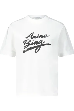 ANINE BING T-Shirt Jaylin mit Schriftzug - Größe M