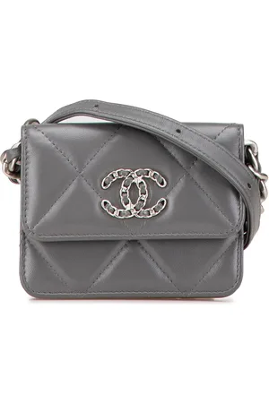 CHANEL Portemonnaie - 2021-2024 Lambskin 19 Flap Coin Purse With Chain - Gr. unisize - in - für Damen