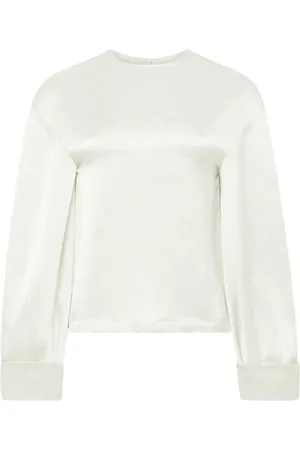 J.W.Anderson White Turn-Up Cuffs Blouse - Größe 10