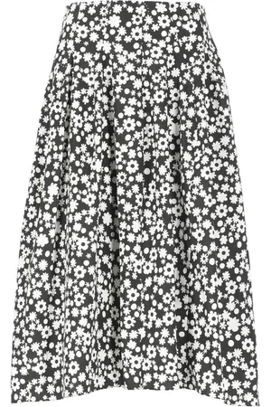 Marni Midi-Faltenrock mit floralem Muster - Größe 40