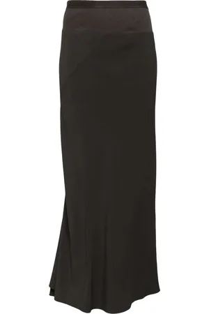 Rick Owens Calf Bias Skirt Dark Dust - Größe 42