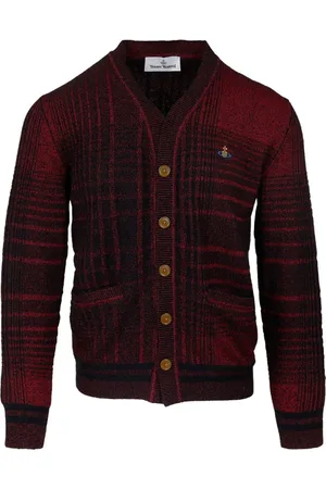 Vivienne Westwood Check Cardigan Black/red - Größe XL
