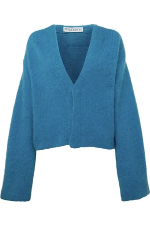 J.W.Anderson V Neck Cardigan Aqua - Größe M