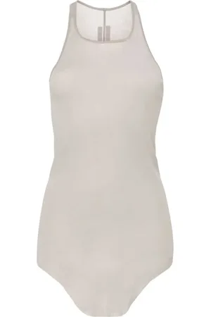 Rick Owens Basic Rib Tank Top Pearl - Größe 44