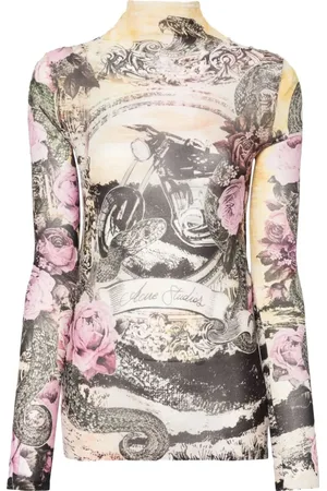 Acne Studios Long Sleeve Shirt - Pink Multicolor - Größe XS