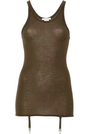 LEMAIRE Seamless Tank Top With Suspenders Havana - Größe M
