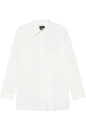Y-3 Pleat Shirt White - Größe L
