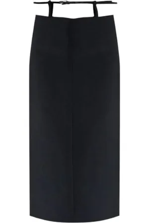 The Attico Midi Skirt Black - Größe 42