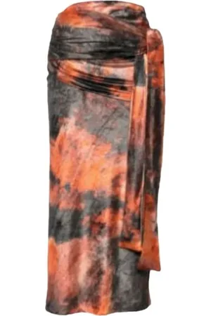Acne Studios Midi Skirt - Rust Orange - Größe L