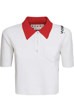 Marni Polo Neck White/orange - Größe 42