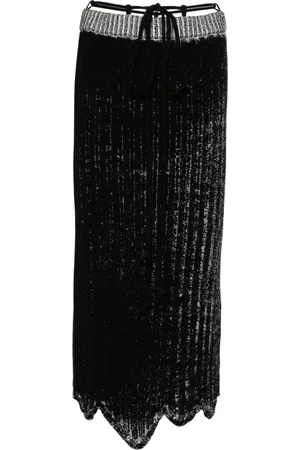 Acne Studios Knitted Skirt - Black/white - Größe M
