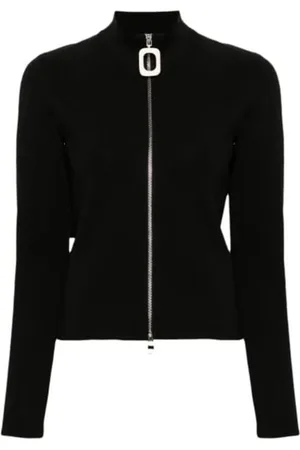 J.W.Anderson Fitted Zip Up Cardigan Black - Größe S