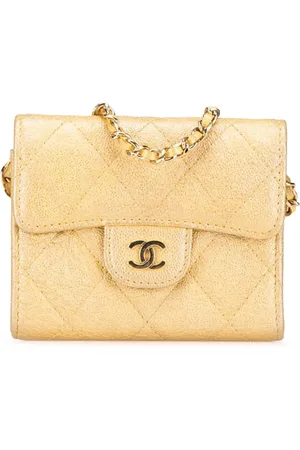 CHANEL Portemonnaie - 2019 CC Quilted Iridescent Caviar Flap Card Holder - für Damen