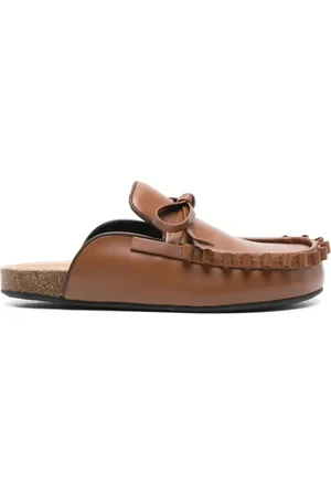 J.W.Anderson Slipper & Pantoletten - Chocolate Brown Bow-Detail Slippers - Gr. 39 (EU) - in - für Damen