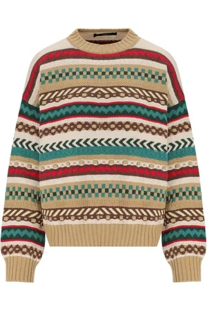 Max Mara Novara Beige Crewneck Jumper - Größe S