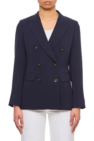 ALBERTO BIANI Double-Breasted Cady Blazer - Größe 48