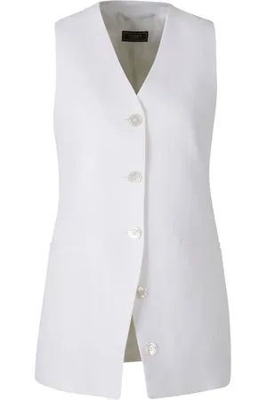 PESERICO SIGN Plain Buttoned Vest - Größe 40
