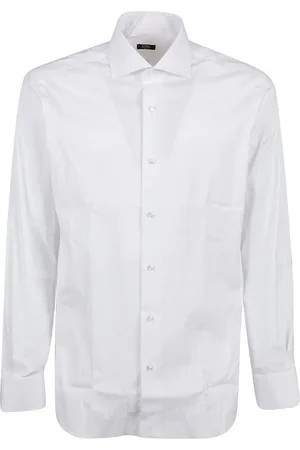 BARBA Long Sleeve Neck Shirt White - Größe 41