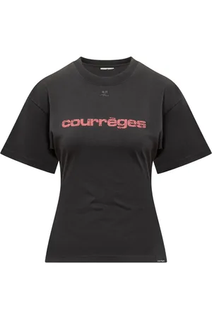 Courrèges T-Shirt Waisted Print - Größe M