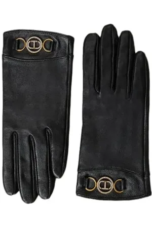 Twin-Set Handschuhe - Gloves Black - Gr. L - in - für Damen