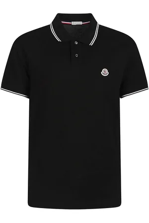 Moncler Short Sleeve Polo Shirt Black - Größe S