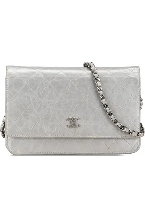 CHANEL Portemonnaie - 2011 CC Quilted Aged Calfskin Wallet On Chain - für Damen