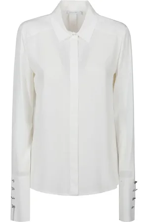 Patrizia Pepe Long Sleeve Shirt White - Größe 40