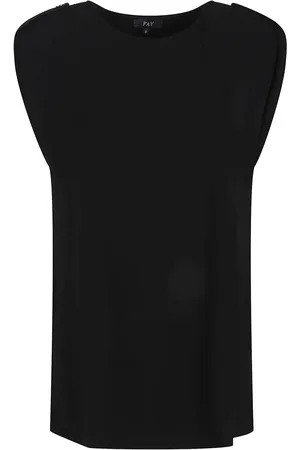 FAY Short Sleeve Blouse Black - Größe L