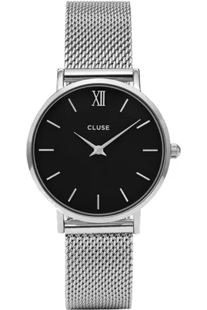 Cluse Uhr - Minuit Uhr - Gr. unisize - in Silber - für Damen