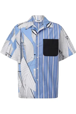 Msgm Kurzarmhemd mit Muster - Größe 39